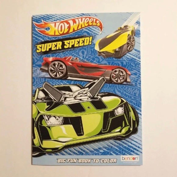 HOT WHEELS COLORING & ACTIVITY BOOK - Picture 1 of 6